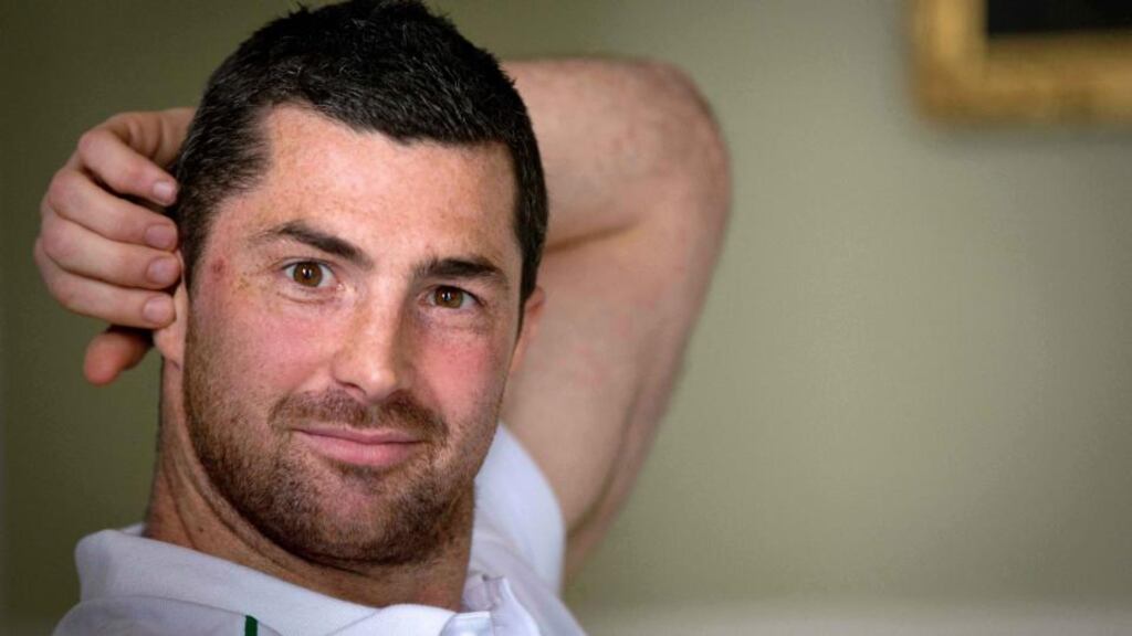 Rob Kearney in reflective humour at training camp ahead of the Scotland game. Photograph: Inpho