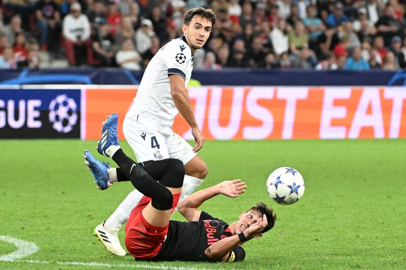 Real Sociedad's Spanish midfielder Martin Zubimendi. Photograph: Barbara Gindl/APA/AFP via Getty