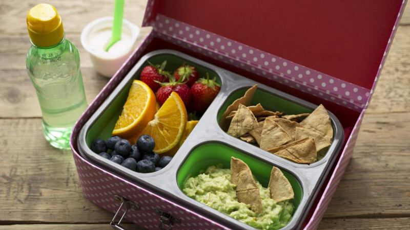 LILY’S CHICKEN & AVOCADO SALAD WITH BAKED TORTILLA CHIPS