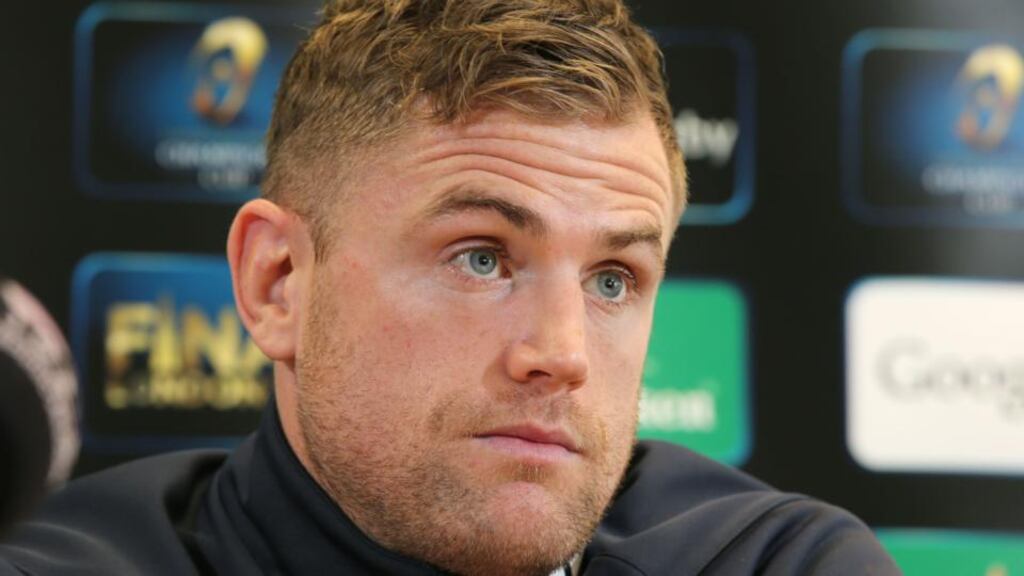 Jamie Heaslip has been playing with a shoulder problem he picked up against Ulster. Photograph: Ryan Byrne/INPHO