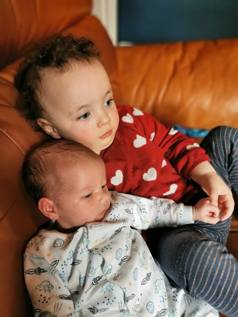 Aisling Marron’s two children