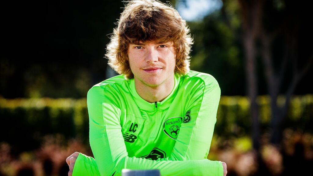 18-year-old Republic of Ireland midfielder Luca Connell. Photograph: Ryan Byrne/Inpho