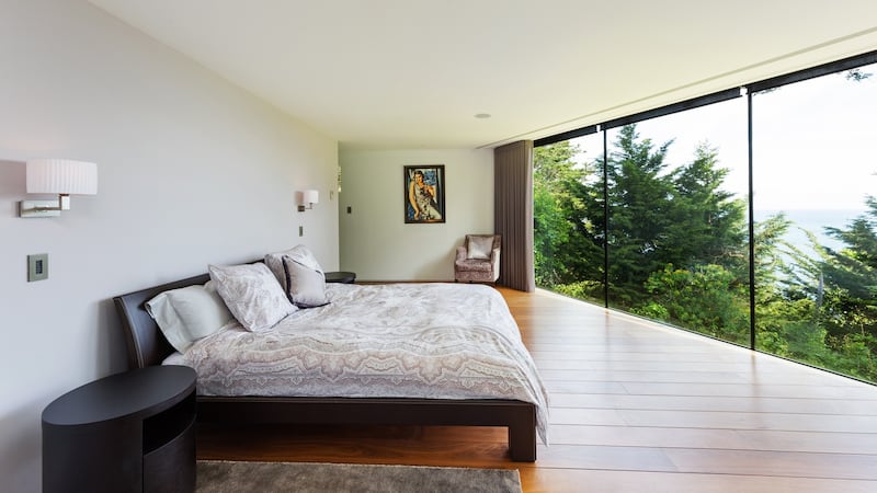 The main bedroom at San Elmo Lodge, Torca Road, Dalkey