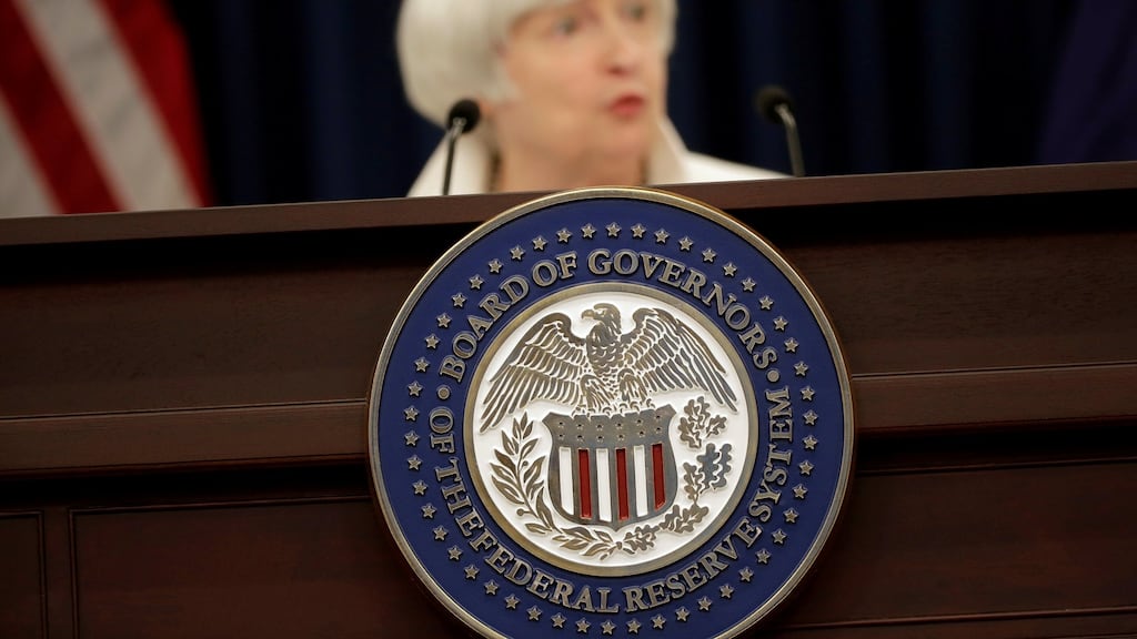 A new study found that Ireland is relatively more exposed to US interest rate tightening. Photograph: Joshua Roberts/Reuters