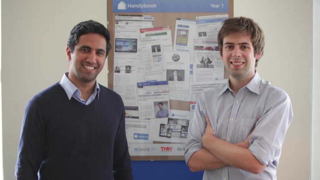 Umang Dua and Oisin Hanrahan of on-demand home improvement and cleaning service Handybook