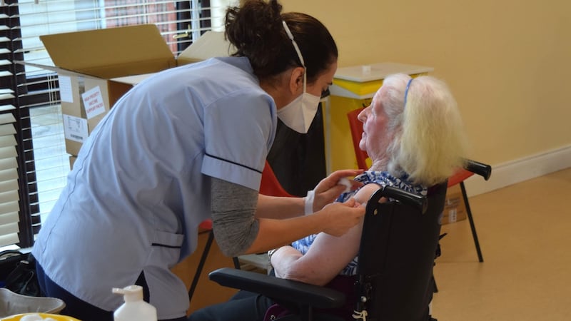 Kathleen McEneaney characterised the vaccination team as ‘lovely people who put me at ease straight away’.