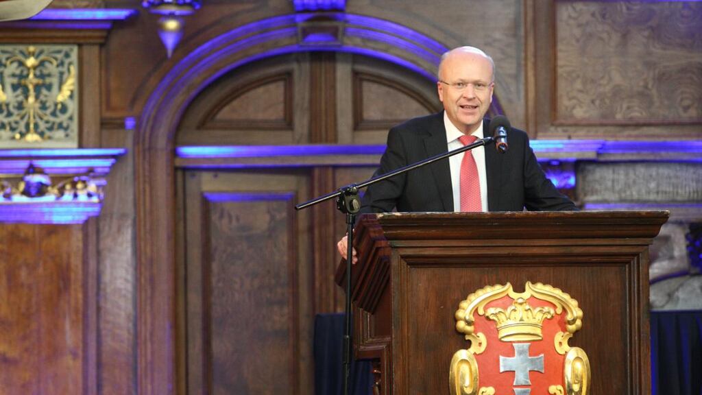 Prof Koen Lenaerts has said: ‘The rule of law is the precondition for the EU’s cohesion.’ File photograph: Michal Fludra/NurPhoto via Getty Images