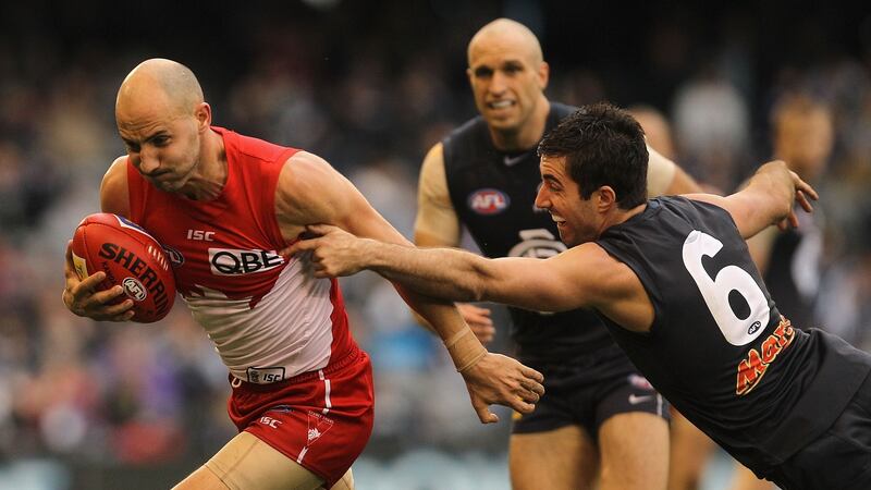 Tadhg Kennelly in action for the Sydney Swans back in 2011. Photograph: Hamish Blair/Getty Images