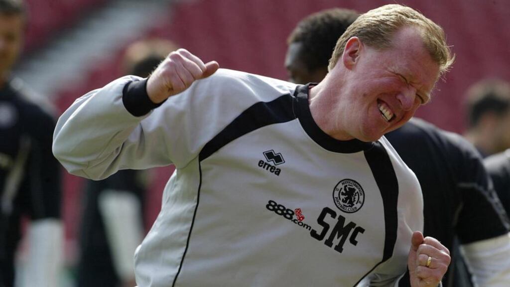 Former England and Middlesbrough manager Steve McClaren is now in charge at Derby County. Photograph: credit should read: Nigel Roddis/PA