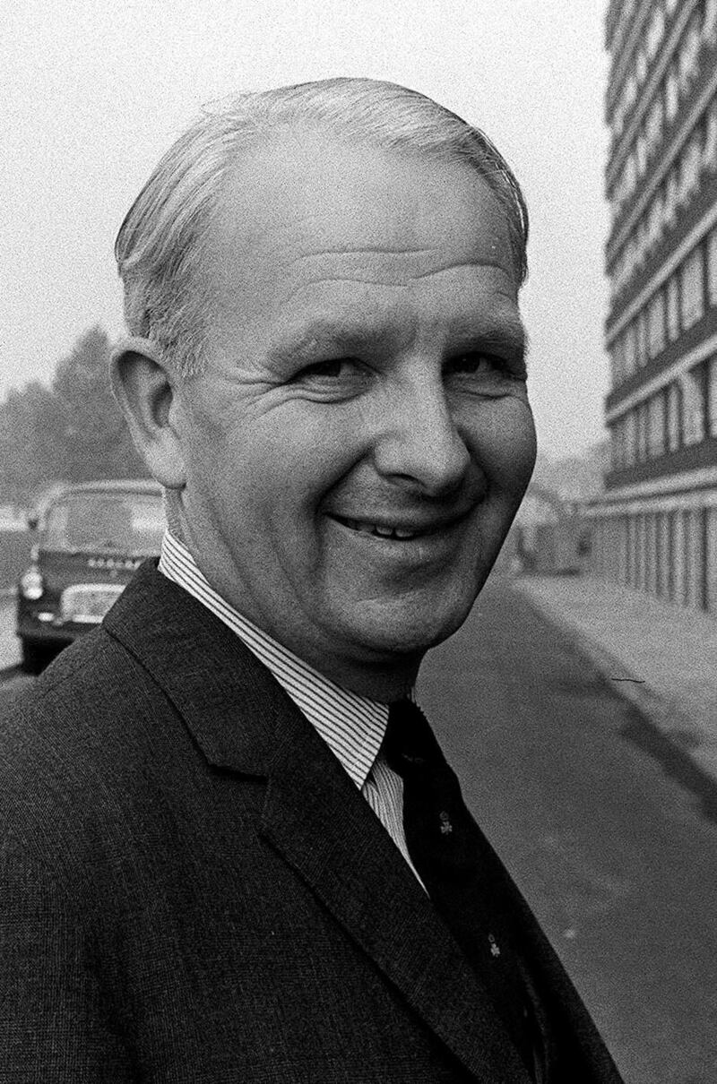 Brian Faulkner, prime minister of Northern Ireland, in 1971