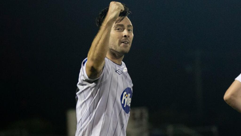 Richie Towell opened the scoring for Dundalk against Cork City at Oriel Park. Photograph: Morgan Treacy/Inpho