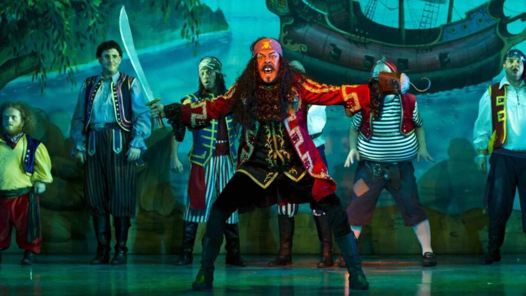 The dastardly Captain Hook (Nicholas Grennell)