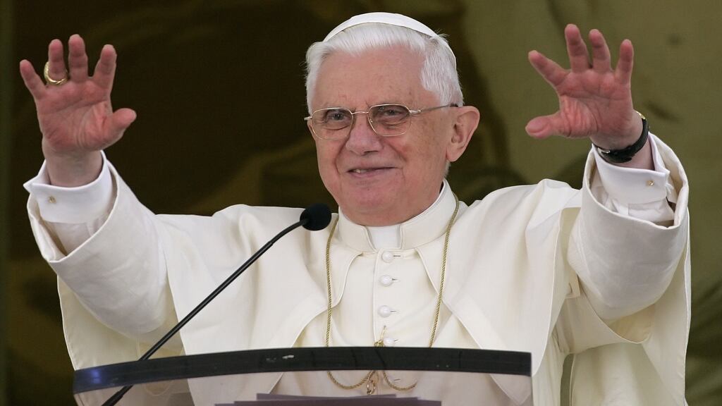 Pope emeritus Benedict XVI has insisted he did not violate his archbishop’s obligation to register abuse claims with Rome. File photograph: Reuters