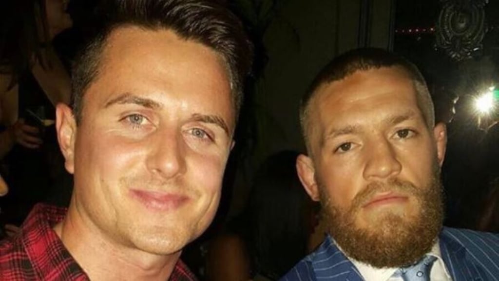 Patrick Greene with UFC champion Conor McGregor in 2016. Photograph: Instagram