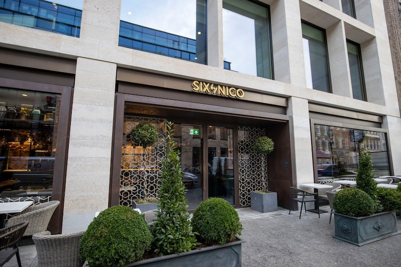 Six by Nico: the restaurant has outdoor seating on Molesworth Street