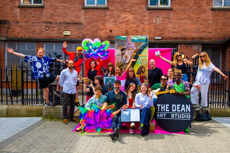 A file photograph of resident artists of The Dean Art Studios, Dublin. Photograph: Ruth Medjber