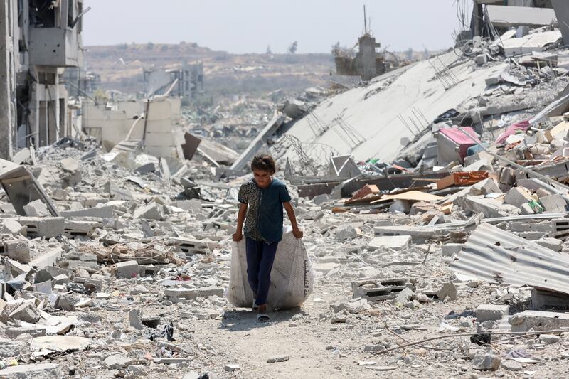 Four more people died of starvation and malnutrition in the territory in the past 24 hours, Gaza’s health ministry said. Photograph: Omar Al-Qattaa/ AFP via Getty Images