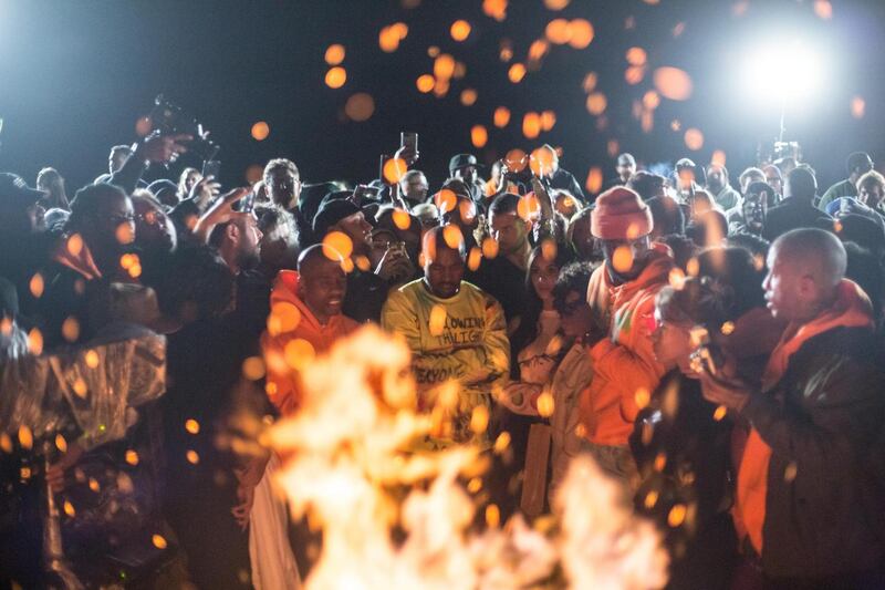 Kanye West: the rapper debuted his eighth album, Ye, at a listening event in Wyoming, where he has been going regularly since early 2017. Photograph: Ryan Dorgan/New York Times