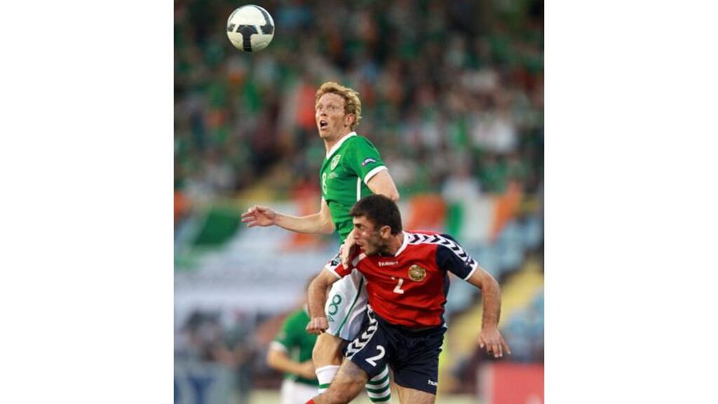 Paul Green will keep his place in the Republic of Ireland team for the visit of Andorra. - (Photograph: Julien Behal/PA Wire)