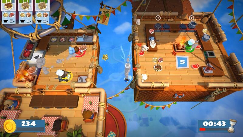 Gameplay from Overcooked 2.