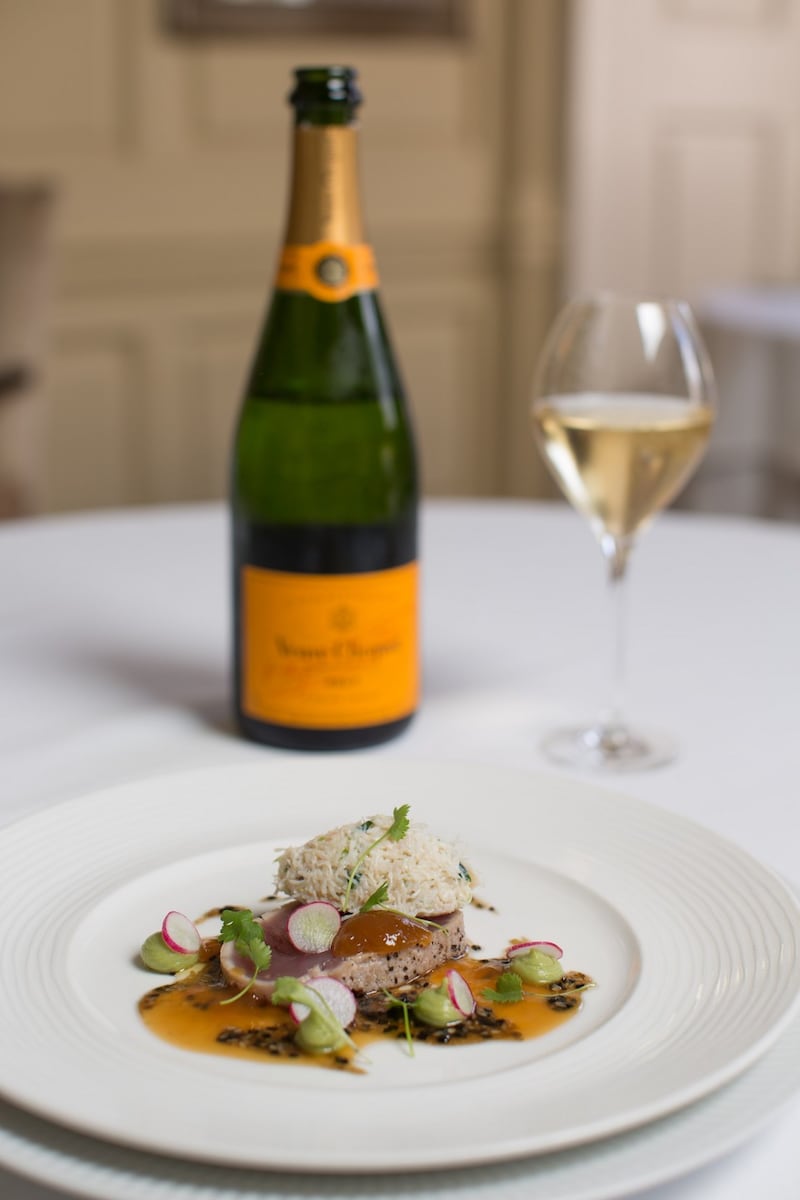 Food and Champagne pairings at Residence, St Stephen’s Green, Dublin. Photograph: Kenneth O’Halloran