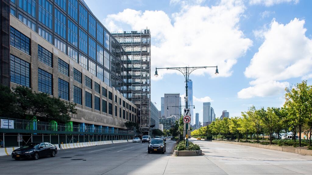 The St John’s Terminal building on the Husdon River in New York which Google is buying