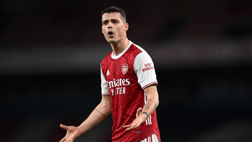 Granit Xhaka of Arsenal. Photograph: Shaun Botterill/Getty