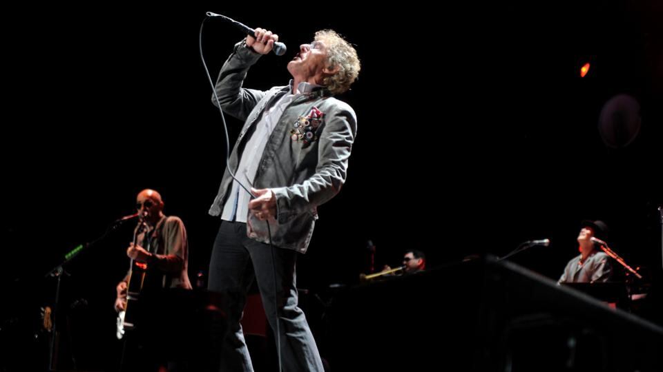 Roger Daltrey at The Who’s performance at the O2 in Dublin. Photograph: Patrick O’Leary