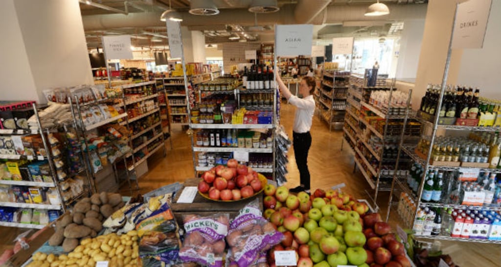 The Food Hall at the Fallon and Byrne outlet in Rathmines Swan Centre, Dublin. Photograph: Cyril Byrne