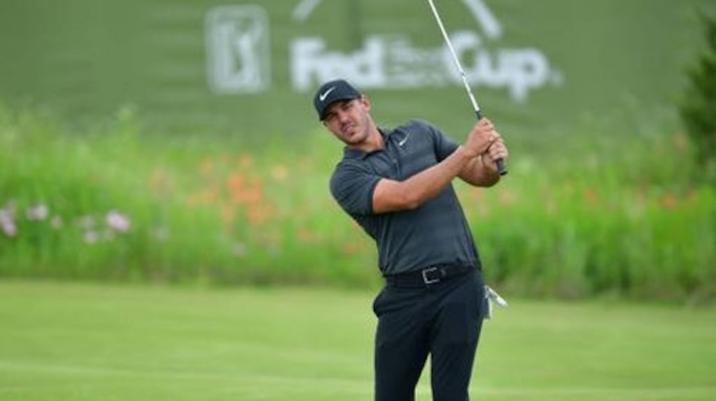 Brooks Koepka practising for  the AT&T Byron Nelson in Dallas, Texas. Photograph: Getty Images