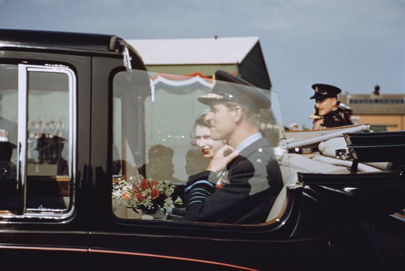 Coronation tour: Prince Philip with Queen Elizabeth in Northern Ireland in July 1953. Photograph: Haywood Magee and Carl Sutton/Picture Post/Getty