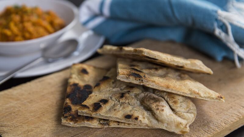 Frying pan bread. Photograph: Emma Jervis Photography