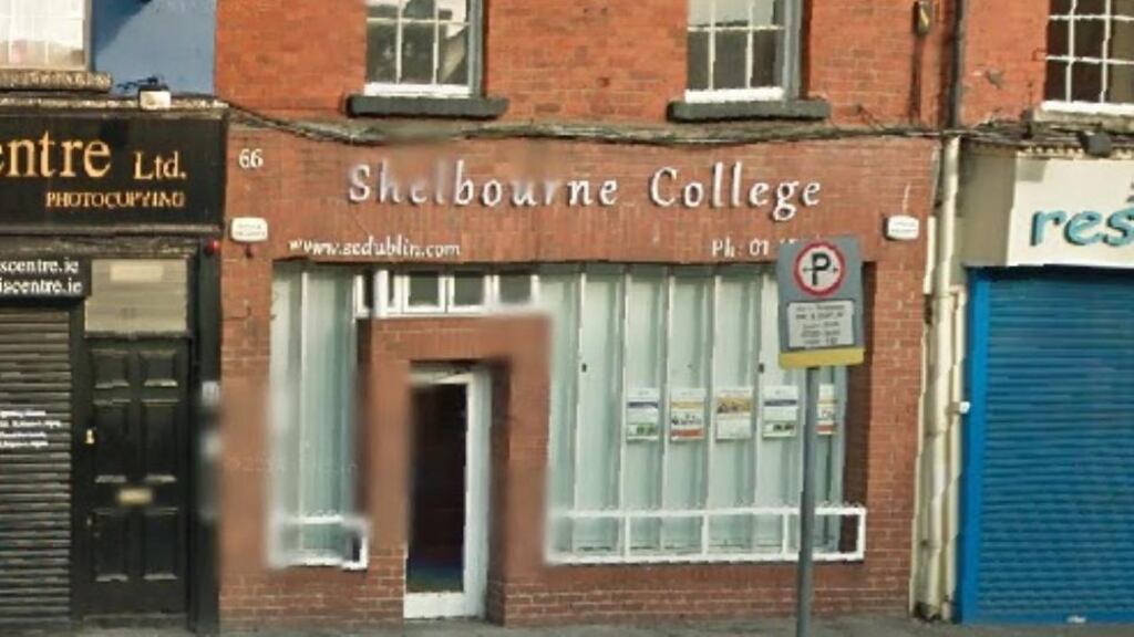 Shelbourne College, which closed last November, is seeking to enter voluntary liquidation.  Photograph: Google Street view