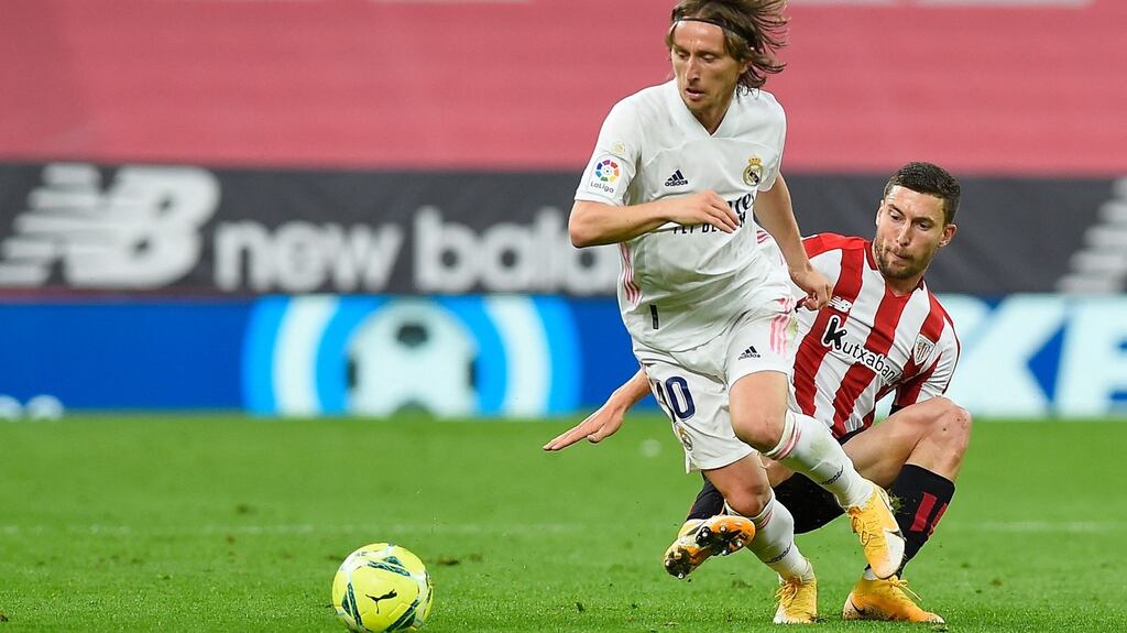 Luka Modric has signed a one-year contract extension with Real Madrid. Photograph: Ander Gillenea/Getty/AFP