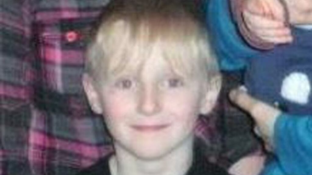 In July 2014, the body of nine-year-old Brandon Skeffington (above) was found with stab wounds at his home in Tourlestrane, Co Sligo. His older brother, Shane Michael (20), was later found dead in a shed outside the house.