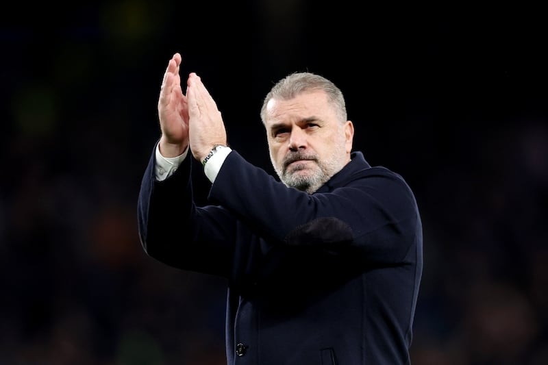 Ange Postecoglou, manager of Tottenham Hotspur. Photograph: Catherine Ivill/Getty Images