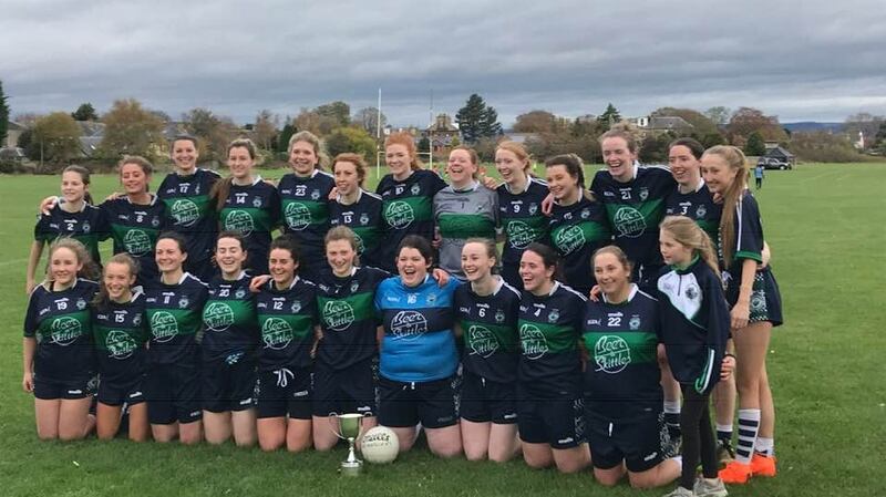 Anna-Viktoria Vittinghoff (five from left, back row, number 23) with her Dunedin Connollys team-mates