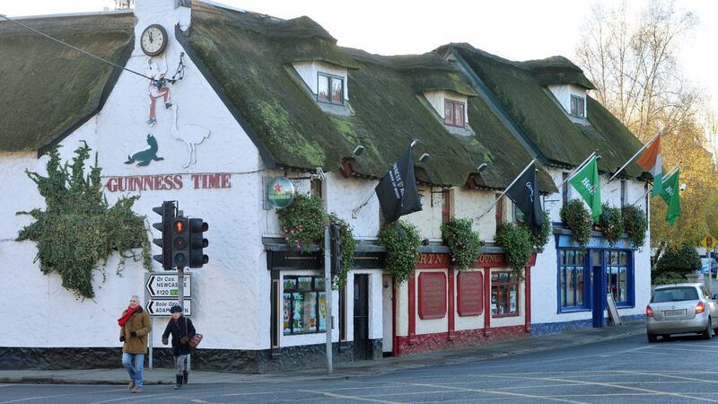 Pubs in the heart of Lucan village. Photograph: Alan Betson/The Irish Times