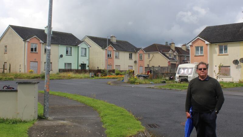 Dave Hand, resident in Shannon Valley “ghost estate” outside Ballaghaderreen, Co Roscommon. Photograph: Simon Carswell