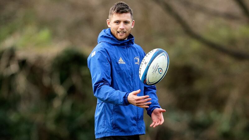 Ross Byrne is set to start at outhalf again for Leinster against Wasps. Photograph: Laszlo Geczo/Inpho