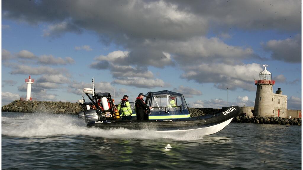 A rigid inflatable boat (Rib) at Howth in Co Dublin. Volunteers at 23 of the Irish Coast Guard’s 44 stations equipped with Ribs and smaller D-Class boats cannot launch until further notice. File photograph: Dara Mac Dónaill
