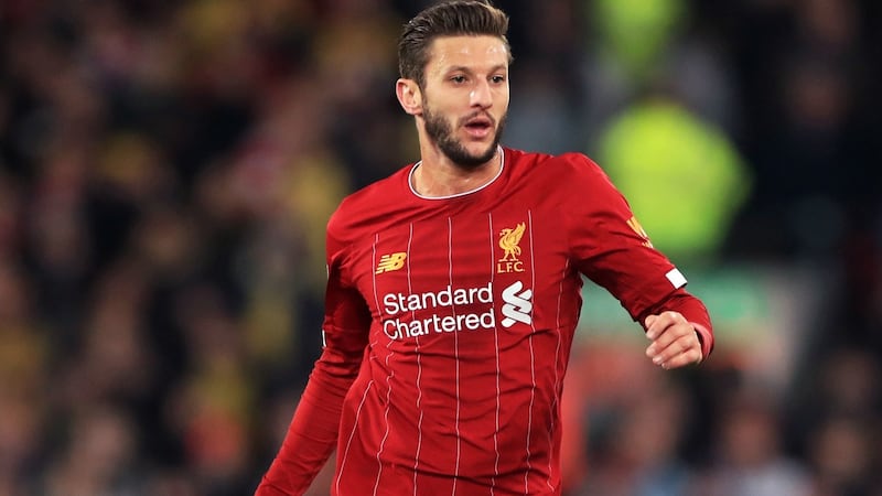 Adam Lallana has signed a short-term deal until the end of the season before ending his time with Liverpool. Photograph: Mike Egerton/PA Wire
