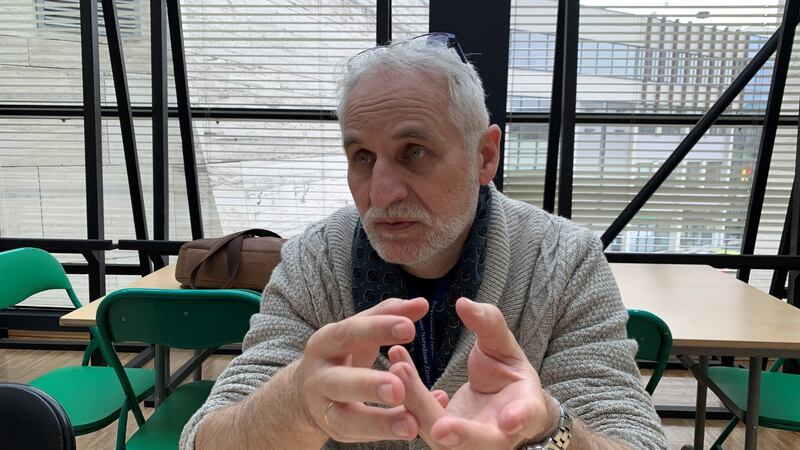 Prof Lucjan Fac: ‘Putin was counting on the weakness of the EU. I have been surprised by the unity of the EU. Putin is surprised too.’ Photograph: Lara Marlowe