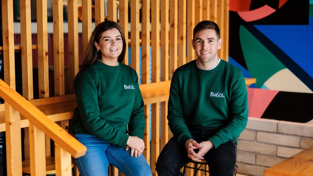 BiaSol founders Niamh and Ruairi Dooley.