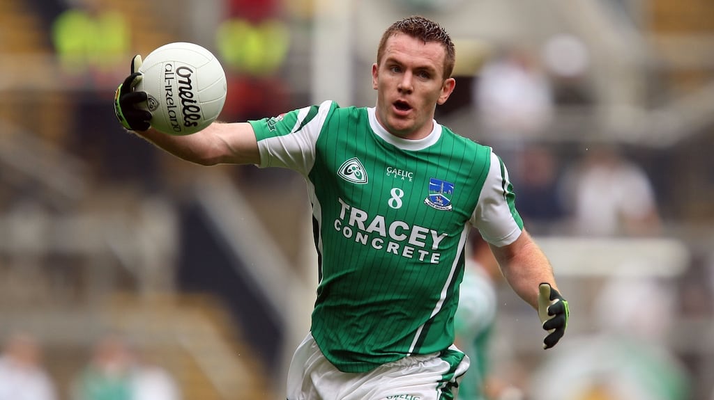 Former Fermanagh midfielder Martin McGrath rolled back the years in Sunday’s county final. File photograph: Inpho