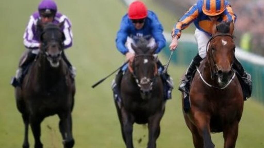 Churchill (right) to take chance in Tattersalls Irish 2,000 Guineas at the Curragh on Saturday. Photograph: Getty Images