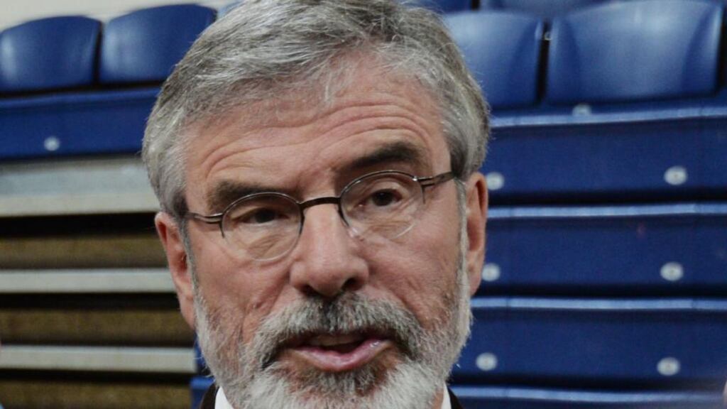 Gerry Adams: says that Taoiseach Enda Kenny is “playing politics” with the issue of his request for a meeting. Photograph: Alan Betson