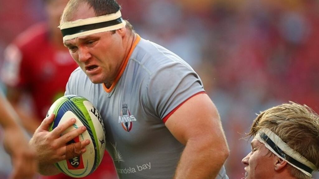Schalk van der Merwe in action for the Southern Kings in April 2017. Photograph: Getty Images