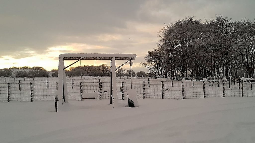 Snow in Co Antrim. Driving conditions across Northern Ireland are difficult because of heavy snow, police said. Photograph: Lisa Southgate/PA Wire
