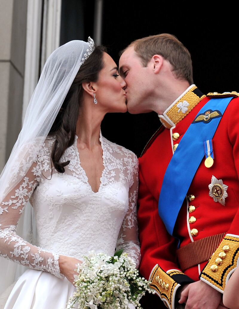 Kate Middleton and Prince William on their wedding day, in 2011. Photograph: John Stillwell/PA